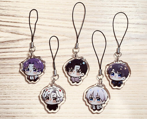 Love and Deepstress phone charms